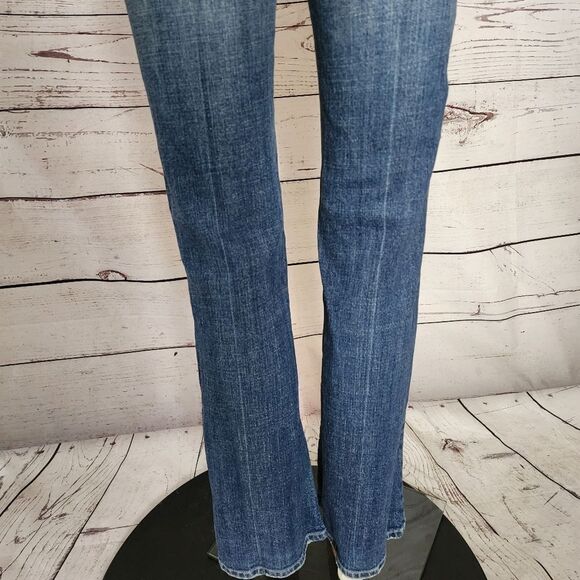 7Fam 7 For All Mankind Bootcut Low Rise Jeans Size 26 - Picture 3 of 9
